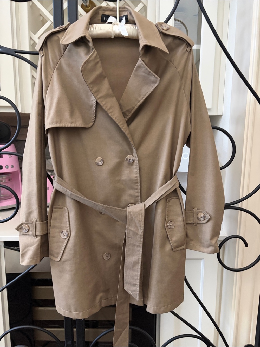 Lioness Trench Dress - Tan